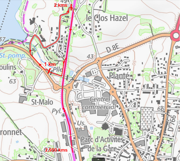 Circuit de 3 kms de la Ploërmelaise, course pour lutter contre le cancer Colorectal.